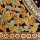 Tapisserie birmane Kalaga, les éléphants, perles et sequins