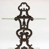 Enameled cast iron umbrella stand and basin, 19th century