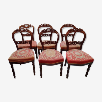 6 mahogany chairs