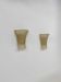 Pair of vintage Murano glass wall lights, pressed moulded, Italy, 1980.