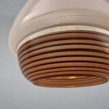 Scandinavian-style glass pendant light from the 1960s