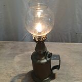 Lampe pigeon en laiton fin XIX
