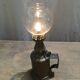 Late XIX brass Pigeon Lamp