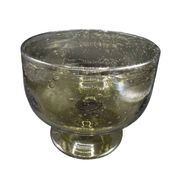 Coupe en verre bullé fumé