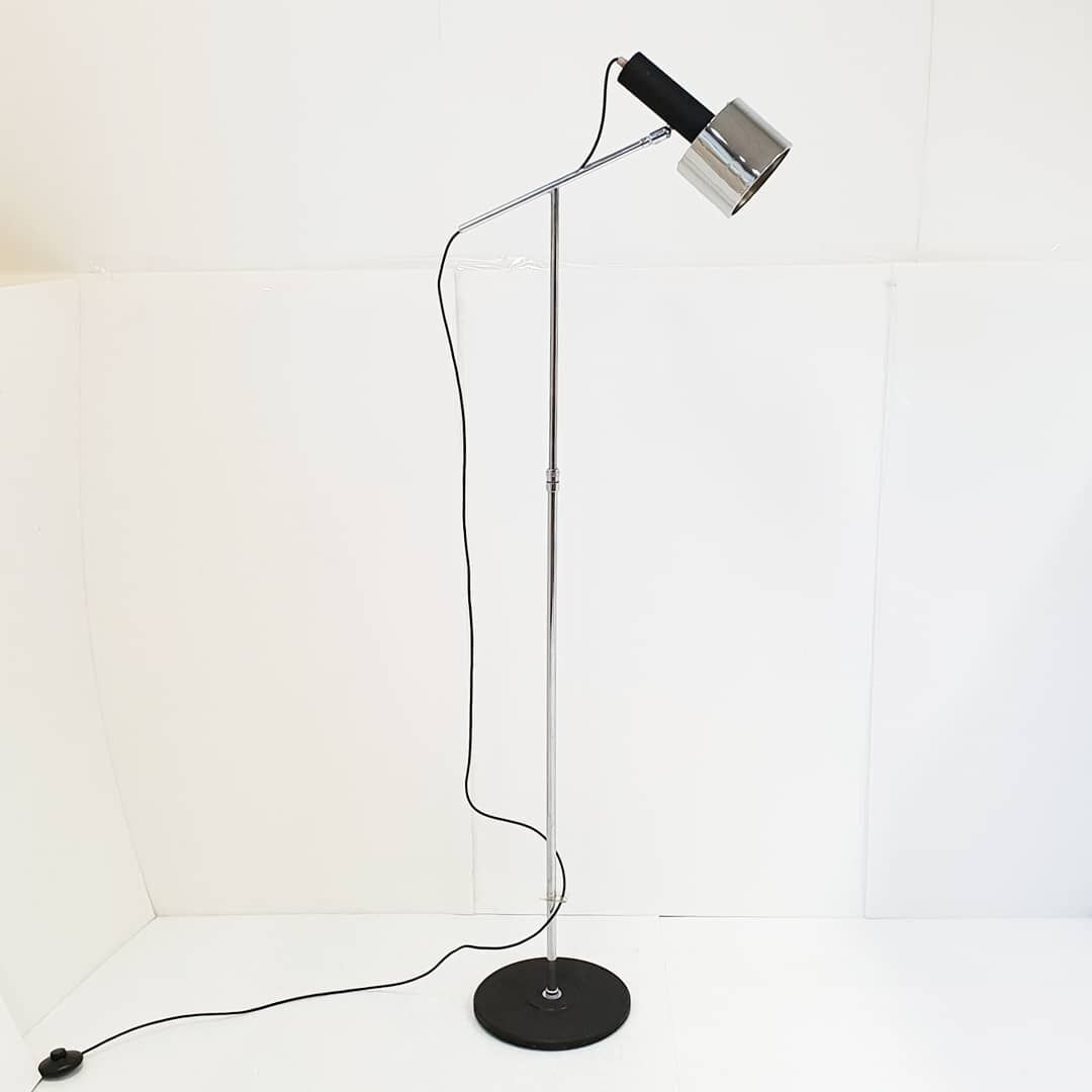 Lampadaire vintage 1960 à hauteur réglable