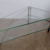 Asymmetrical vintage coffee table side table