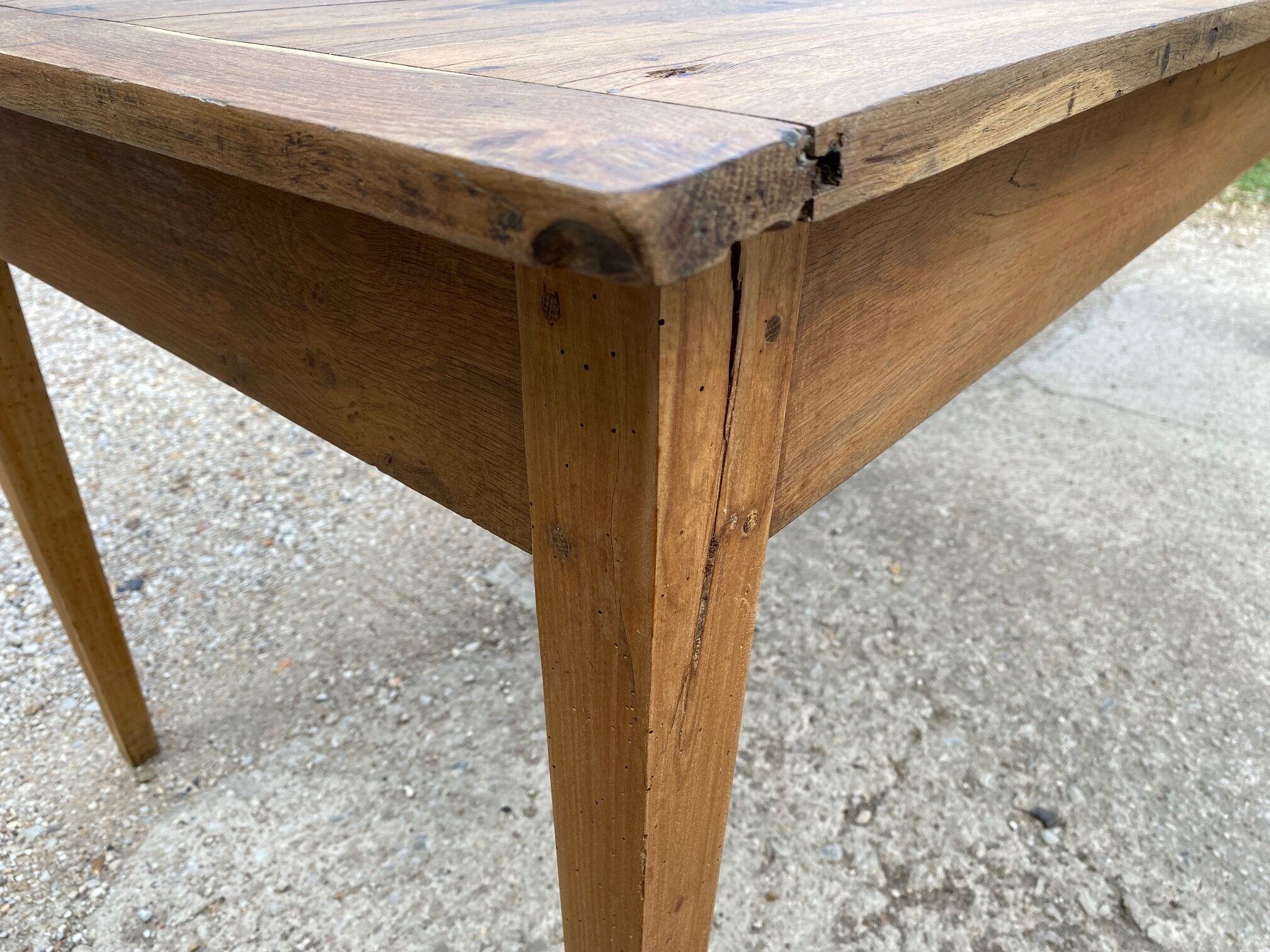 Solid oak farmhouse table 1900