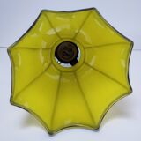 Yellow glass porcelain lamp, early 20th century