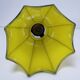 Yellow glass porcelain lamp, early 20th century