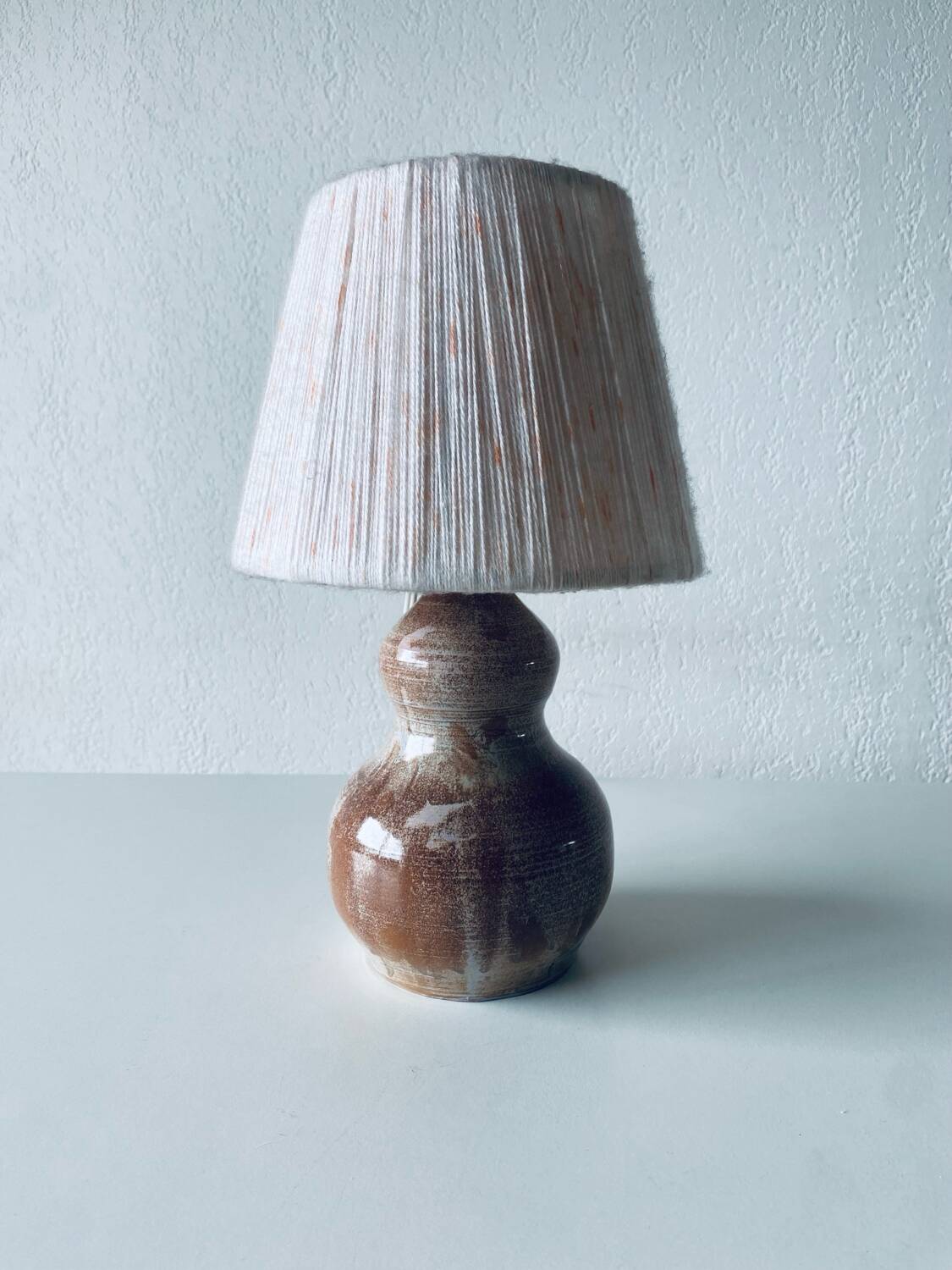 Vintage ceramic lamp signed