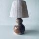 Vintage ceramic lamp signed