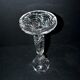 Portieux candlestick draped in moulded glass h22cm