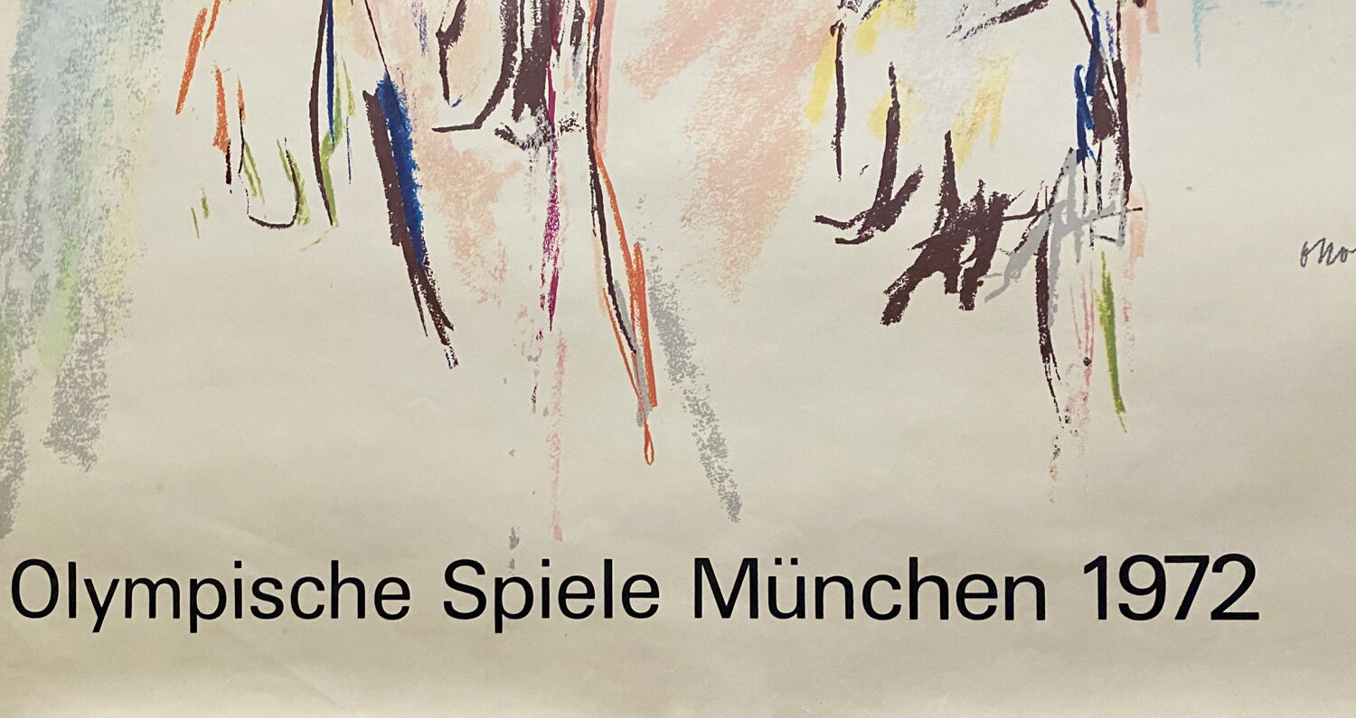 Oskar Kokoschka - original poster for the 1972 Munich Olympics