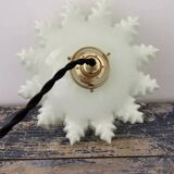 Vintage green opaline pendant light