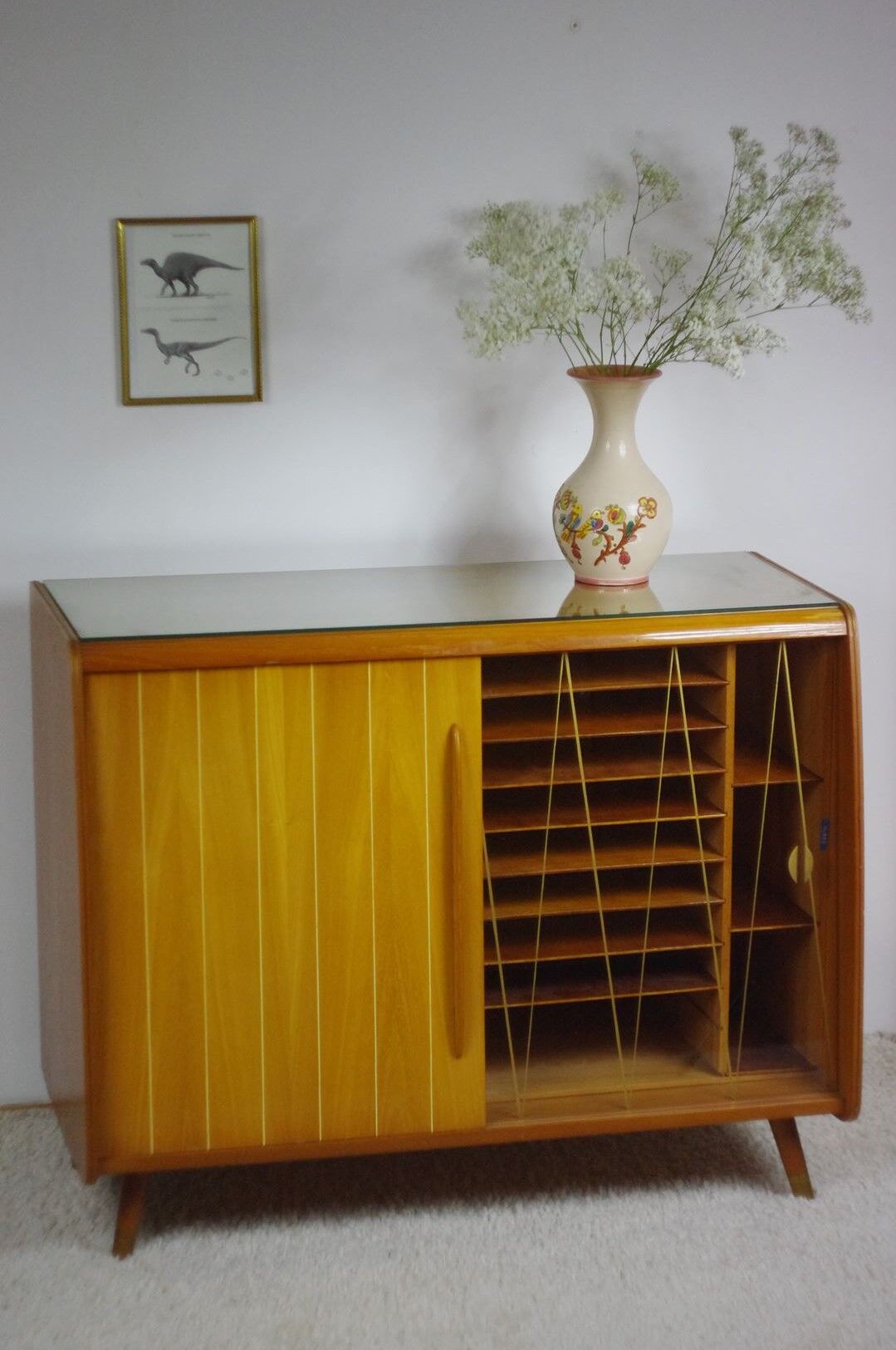 Ancien meuble de métier vintage