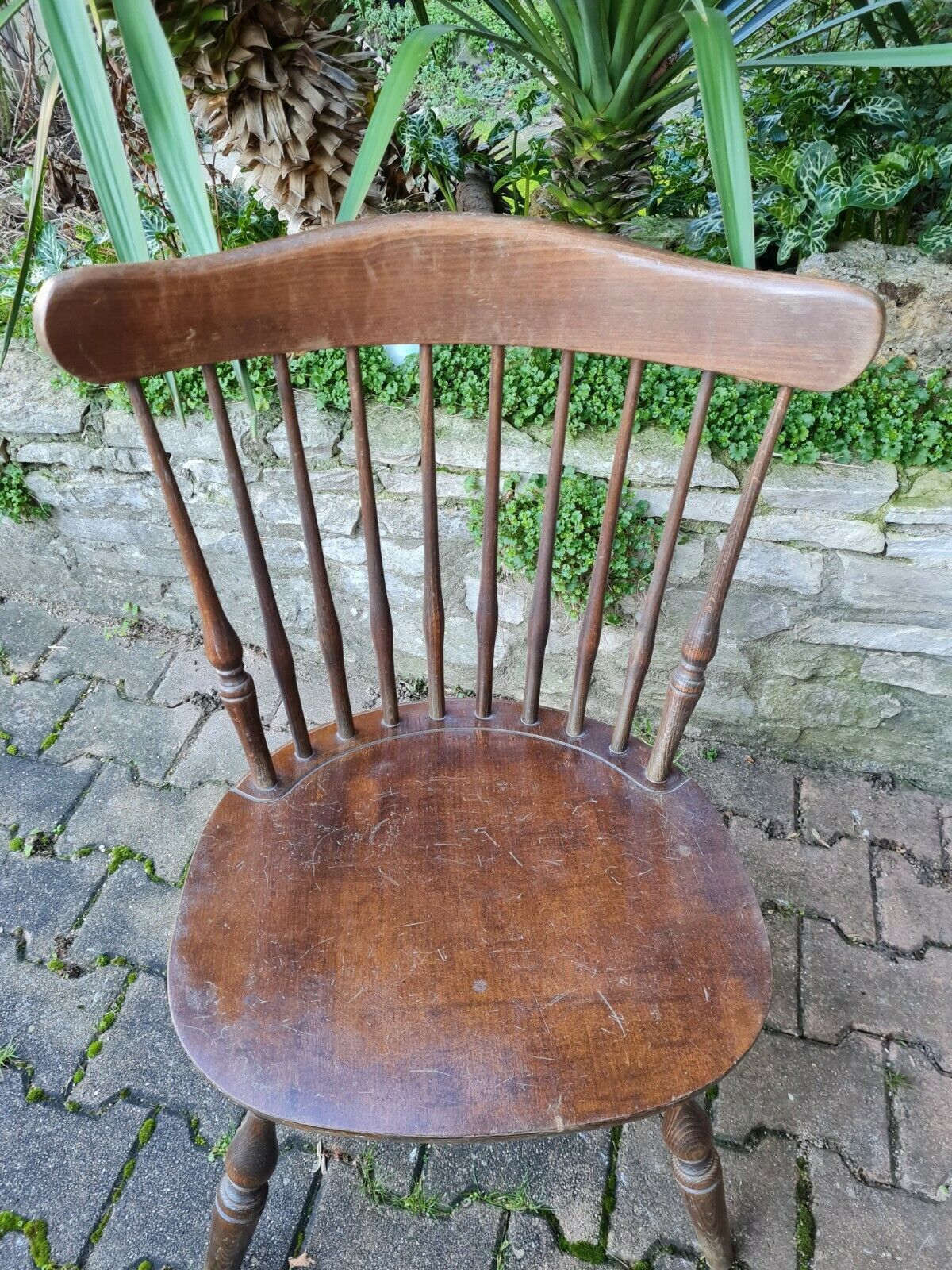 Large format chair turned wood