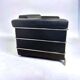 Vintage black leather two seat / sofa / sofa