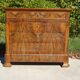 Ancienne commode en noyer et ronce de noyer