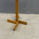 Freestanding mid-century pine coat rack, solid wood, 1970s, Europe