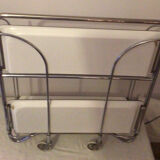 White formica vintage wheeled foldable dessert