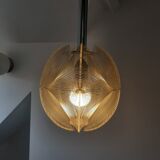 Vintage Sompex pendant lamp in Plexiglas and nylon yarn made by Paul Secon