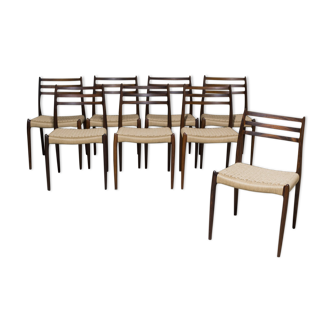 Chaises Niels Otto Moller modèle 78