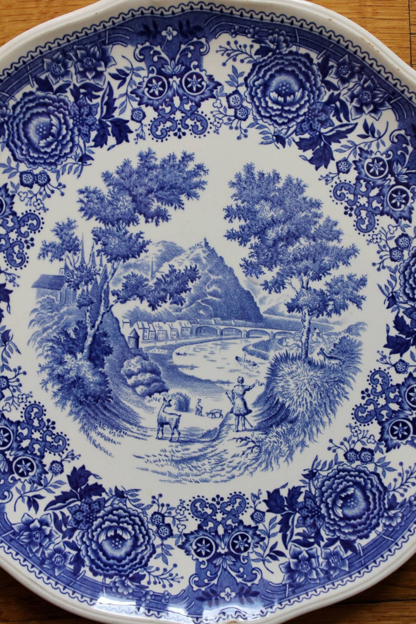 Round dish in earthenware "Burgenland" Villeroy and vintage Boch