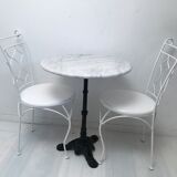 Table bistrot ronde vintage