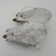 Pair of vintage hot air balloon wall sconces with glass tassels. Year 50