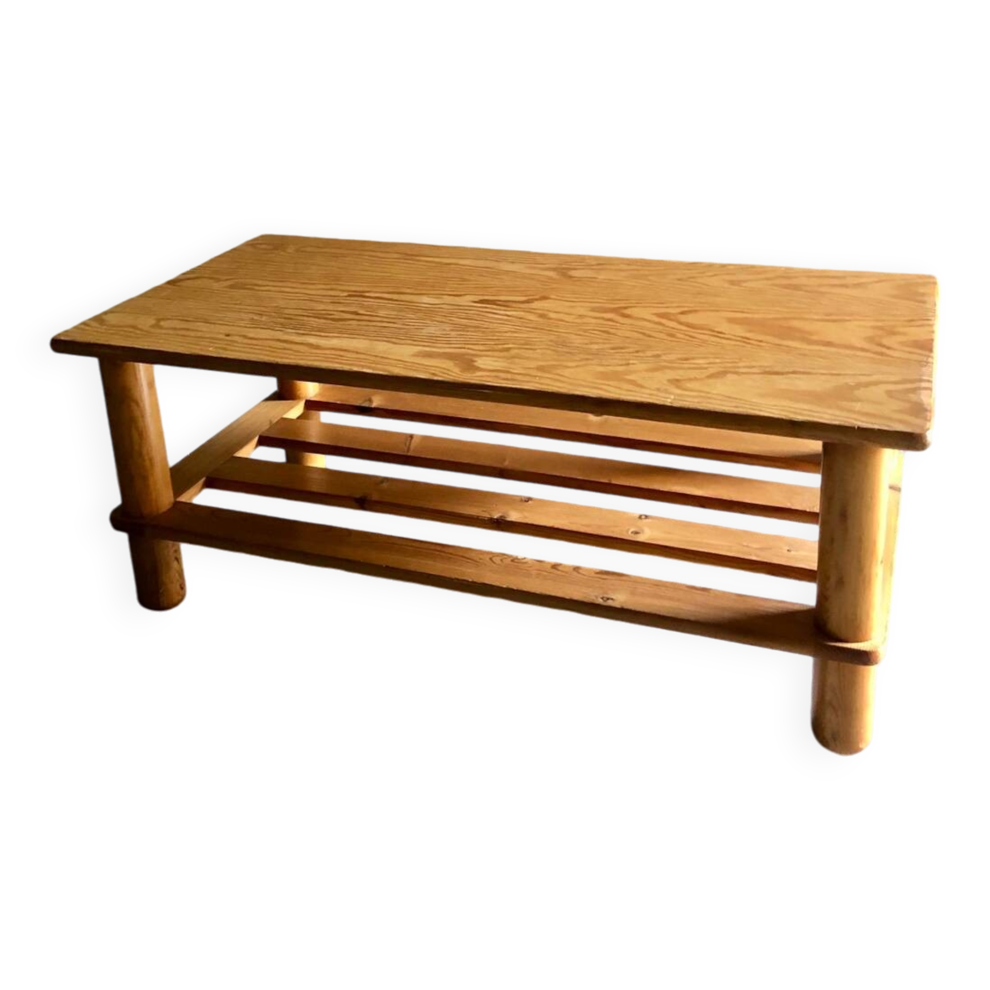 Table basse pin design suédois 1960/70