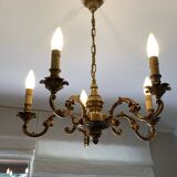 Bronze chandelier 5 branches