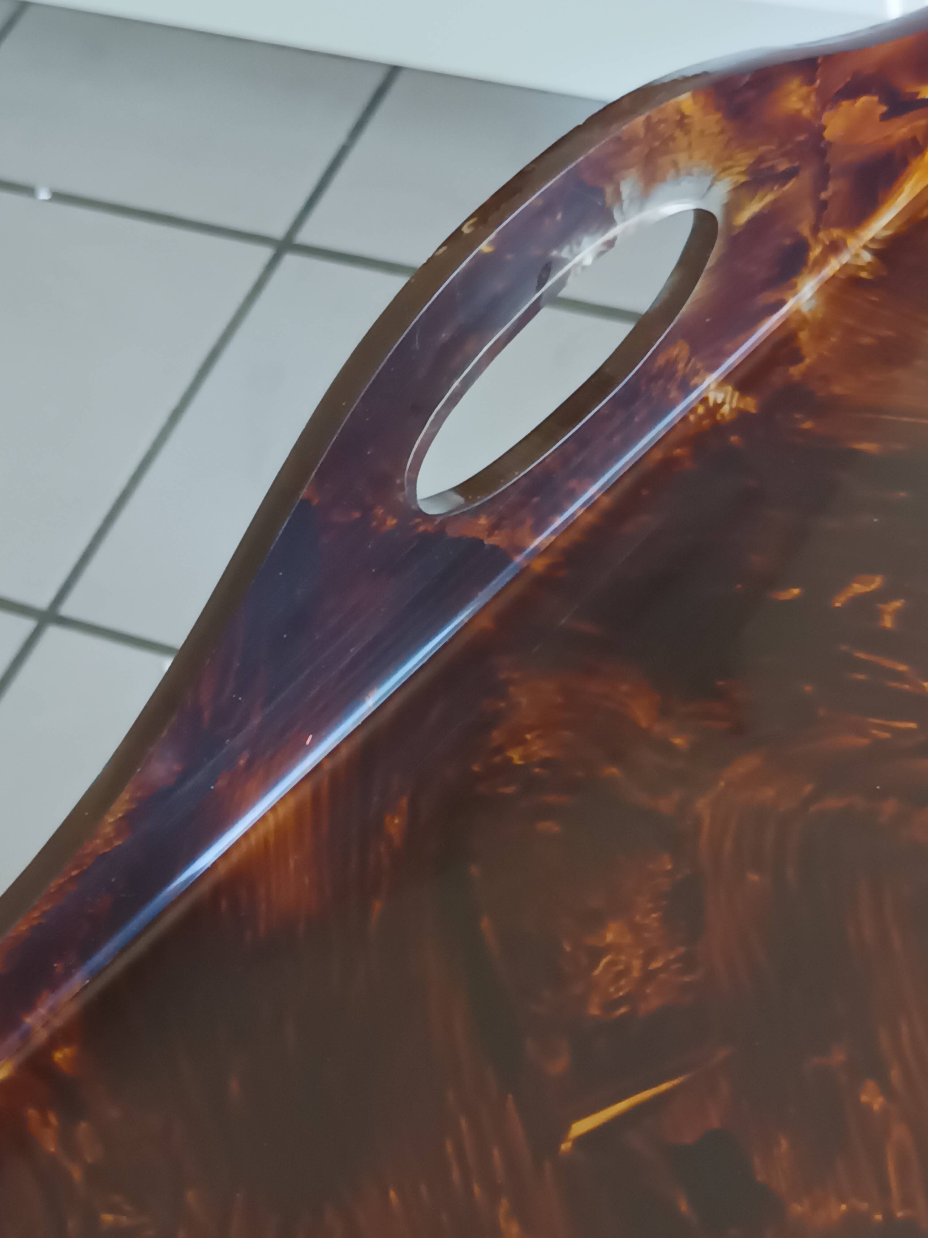 Plateau XXL Christian Dior Home 1970 – lucite effet écaille