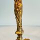 Chic bronze lamp with vintage gold patina