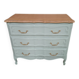 Louis XV style chest of drawers and bedside tables.
