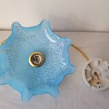 Blue Clichy glass suspension