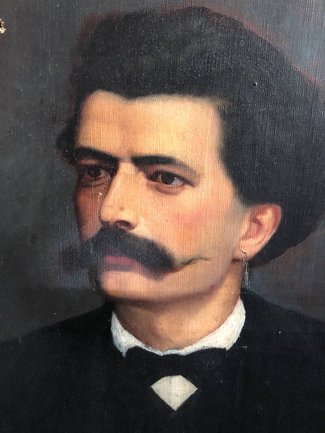 Portrait of a man, oil on canvas, 19th century