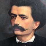 Portrait of a man, oil on canvas, 19th century