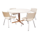 Danish Pedestal Dining Table and 4 Badminton Chairs by Nanna Ditzel for Kolds Savvaerk, 19