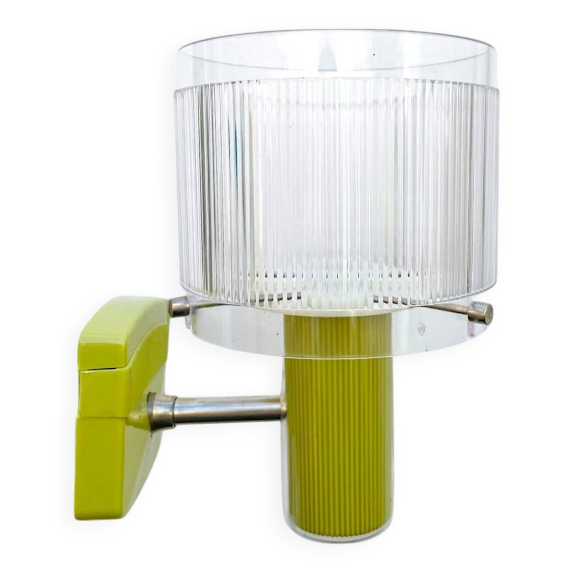 Portuguese mid century modern green  wall sconce light