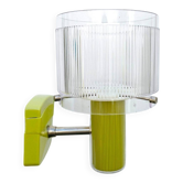 Portuguese mid century modern green  wall sconce light