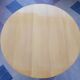 Round dining table vintage curved wooden foot