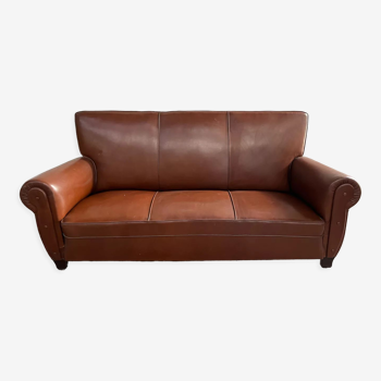 Leather club sofa