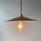 Old red enamelled industrial suspension 30 cm