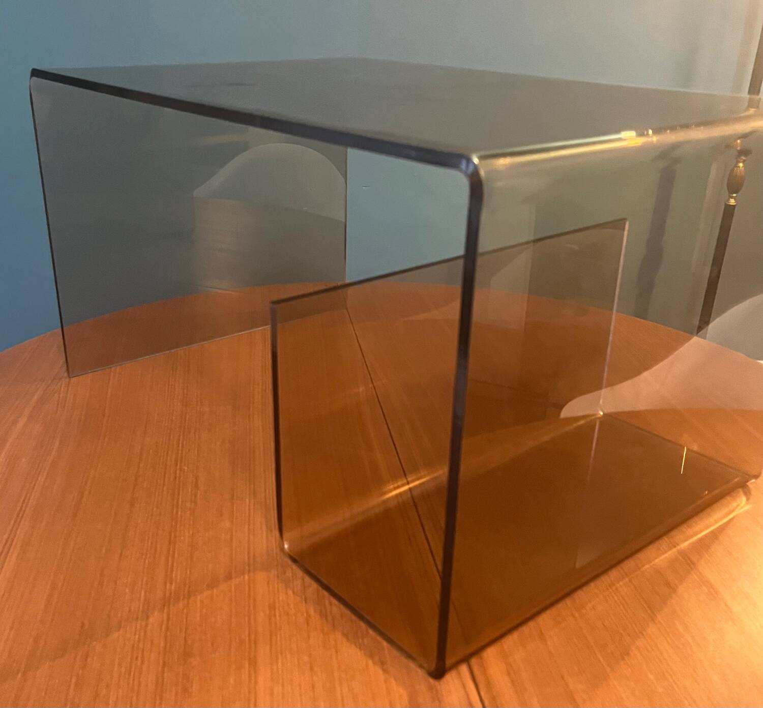 Michel Dumas Plexiglas coffee table or end table