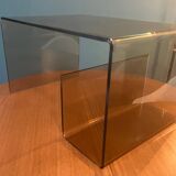 Table basse ou bout de canapé en Plexiglas Michel Dumas