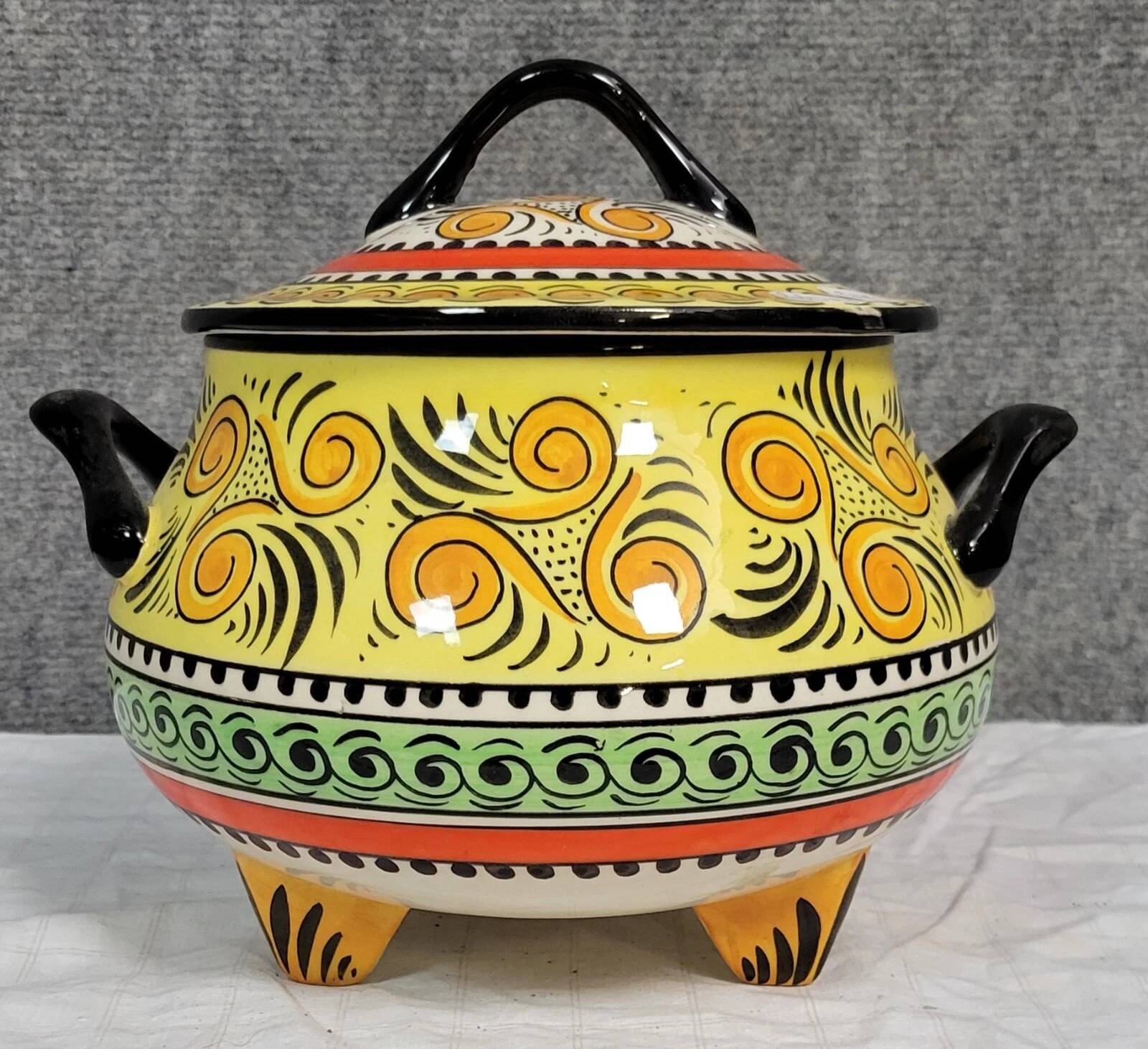 Mont Saint Michel pottery by Breitz: ceramic soup tureen 1960