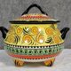 Mont Saint Michel pottery by Breitz: ceramic soup tureen 1960
