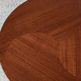 Midcentury Danish round side table in teak by Holger Georg Jensen for Kubus 1960s