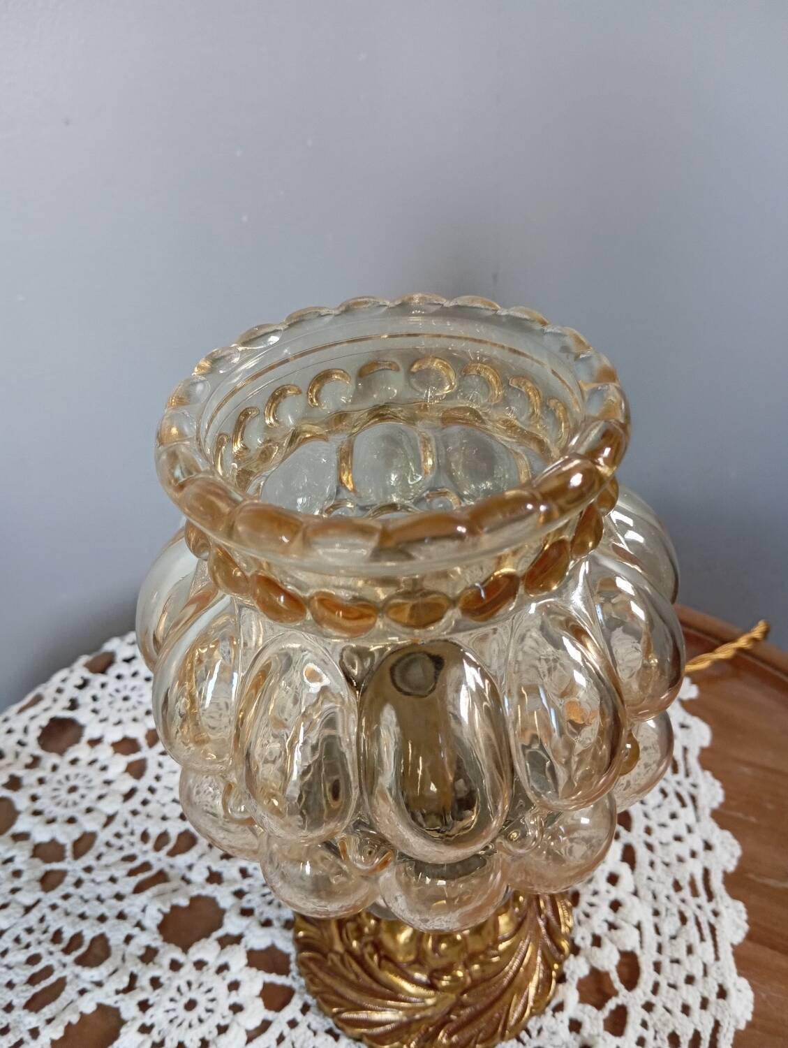Lampe de table esprit bubble style Helena Tynell, vintage 1960