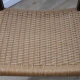 Scandinavian chair model 71 by Niels Otto Moller in teak and rope